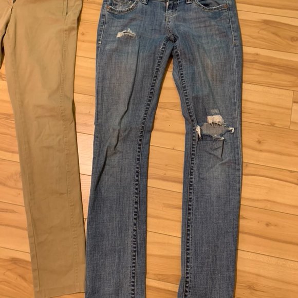 Extra Long (36" inseam) slim straight leg jeans - Picture 2 of 3